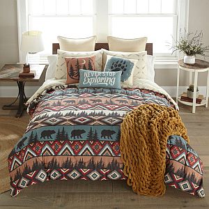 Bear Totem 3-Pc Comforter Set