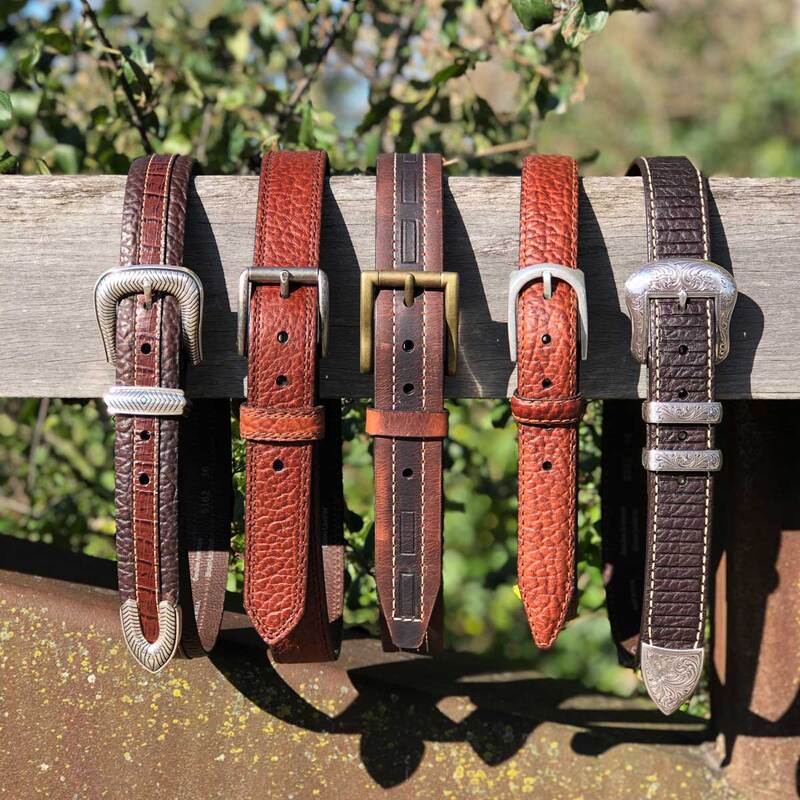 Handcrafted Vintage Bison Belts